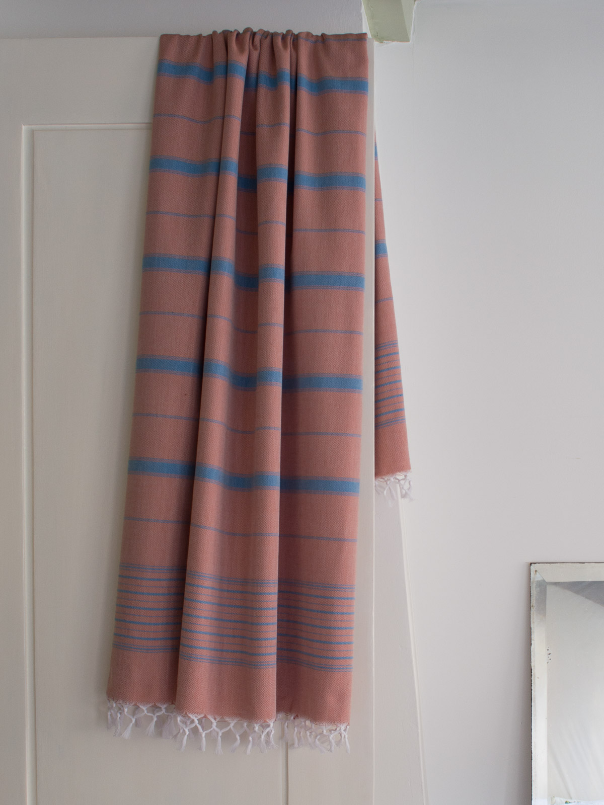 hammam towel copper/ocean blue 170x100cm